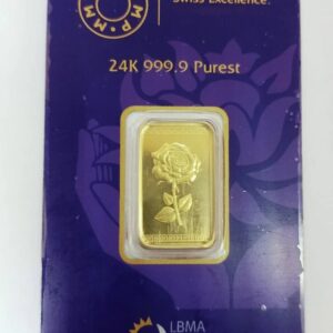 24k 999.9 Pure Golden 10GM ROSE GOLD BAR