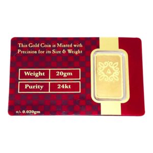 999 Golden 20g Aurel 24K Gold Bar