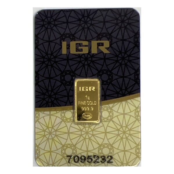 1 gram IGR 9999 Fine Gold Bar - Istanbul Gold Refinery - Sealed Assay - Image 2