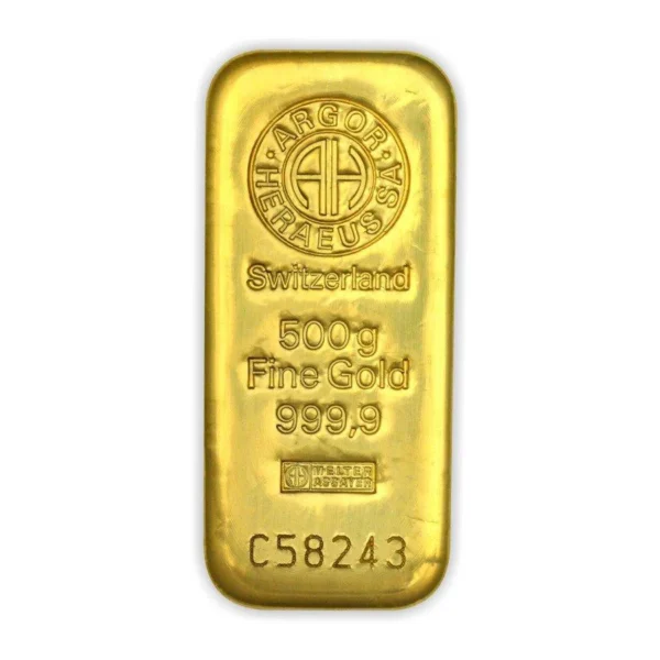 With 100 % Argor Aeraeus Gold Bar