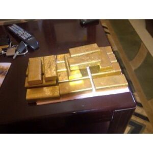 Gold dore Bars 99.7% purity 24carats $24000 per kg