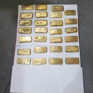 Golden Gold Bars Dore Weight 14 Karat