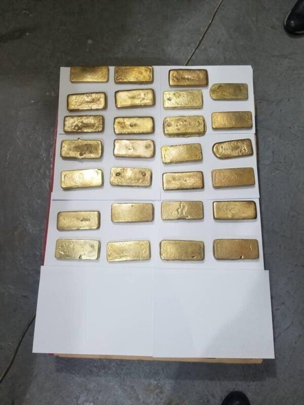 Golden Gold Bars Dore Weight 14 Karat