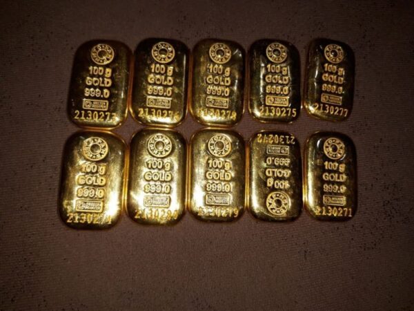 Multiple 96-99.99% Gold Bars And Gold Bullion Bars