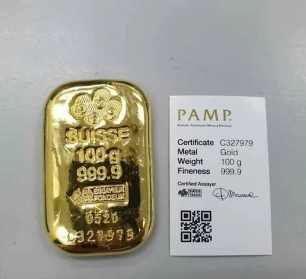 100 g Pamp Suisse Gold Bars - Image 11