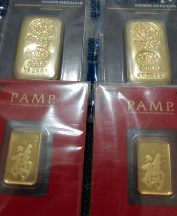 100 g Pamp Gold Bars