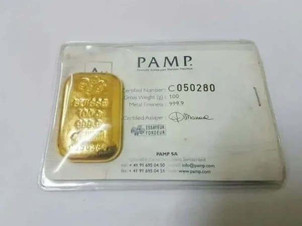 PAMP Golden 999 9 Fine Gold Bar Size 100g