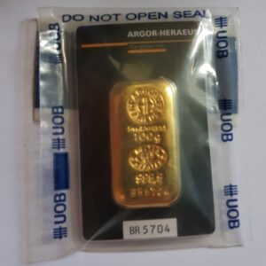 99.9% Bars Gold Bullion Merchants Weight 100 Gram