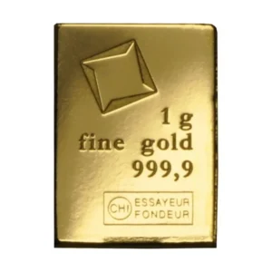 1 gram Gold CombiBar™ Valcambi Suisse 9999 Fine Gold Bar