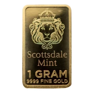 1 Gram Gold Bar by Scottsdale Mint 9999 Gold Bullion "Prepper Gold" #A551