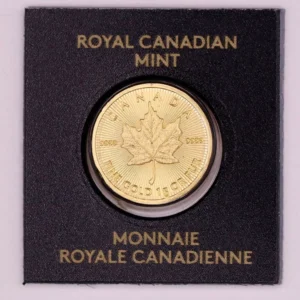 1 Gram Gold Maple Leaf 9999 Fine Coin Maplegram In Assay - Random Year