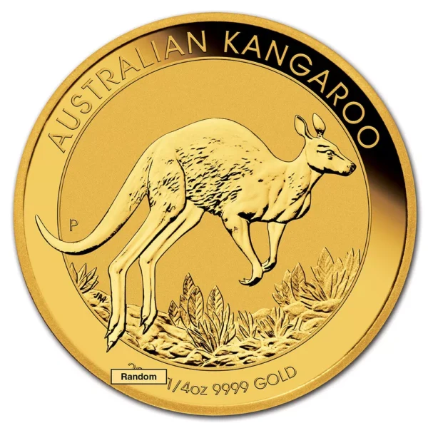 Australia Gold Kangaroo - 1/4 oz - $25 - BU - Random Date