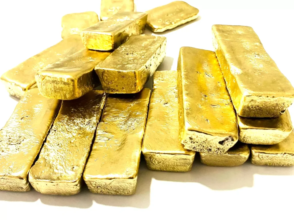 1800 Grams Scrap gold bar for Gold Recovery Melted Different Computer Coin Pins