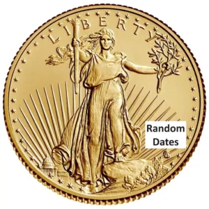 1/10 oz American Gold Eagle Coin Random Year (BU) $5 Gold Coin #A618