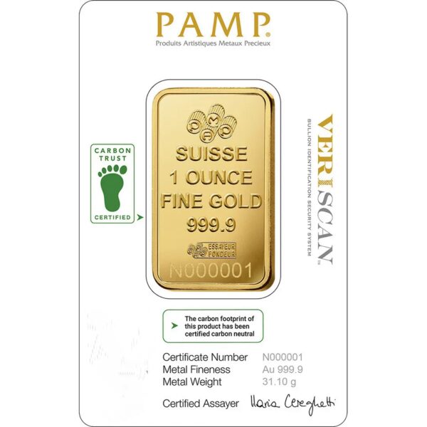 1 oz Gold Bar - PAMP Suisse - Fortuna - 999.9 Fine in Sealed Assay - Image 4