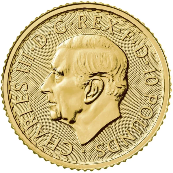 2024 Great Britain Gold Britannia £10 1/10 oz - BU - Image 2