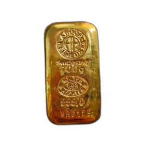 99.9 % Golden 100g Gold Rectangular Bar