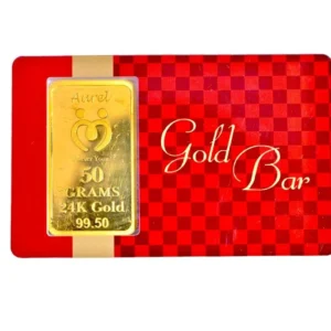 99.50 Golden 50g Aurel 24K Gold Bar